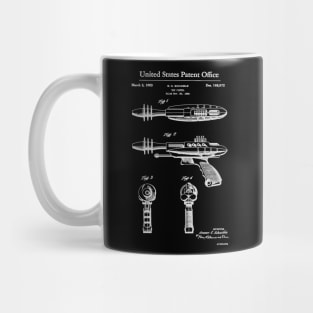 Laser Gun Toy Patent White Mug